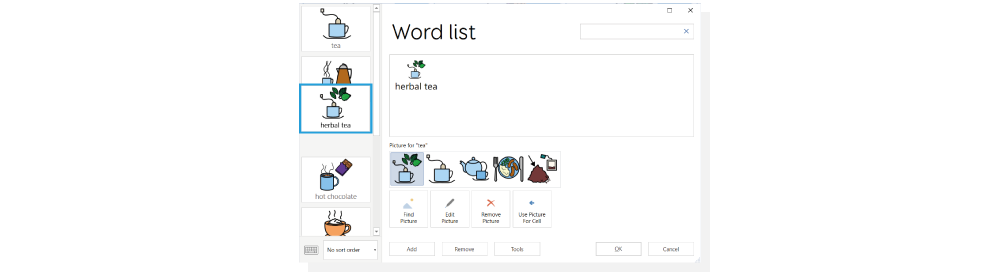 Moving a word in the word list