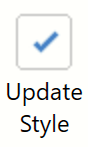 The Update style button