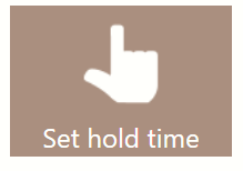 The set hold time command for touch access.