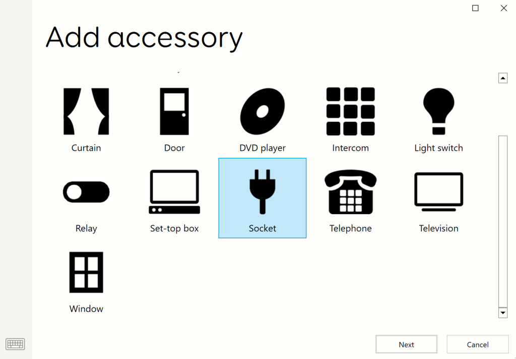 The accessory categories.
