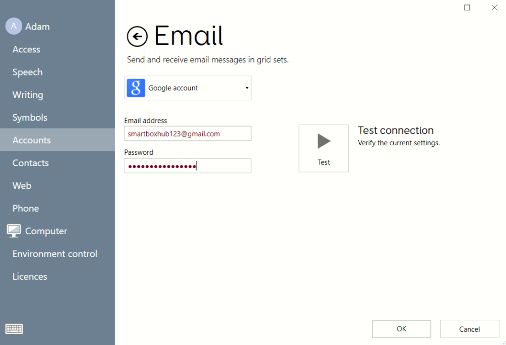 Using the app password to connect gmail to Grid 3.