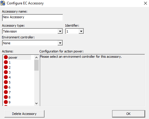 Configuring an accessory in The Grid 2.